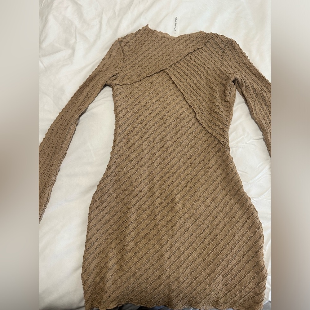See Thru U Textured Mini Dress